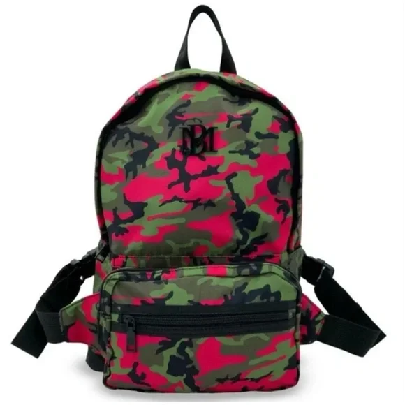 Badgley Mischka Bags Badgley Mischka Pink Camo Backpack With